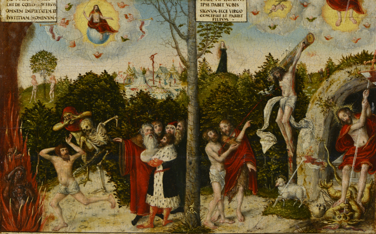 "Law and Grace" by Lucas Cranach the Younger, after his father, circa 1550 (Luther Memorials Foundation of Saxony-Anhalt/Juraj Lipták, courtesy of Pitts Theology Library)