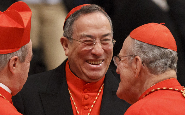 Cardinal Oscar Rodriguez Maradiaga of Tegucigalpa, Honduras, in 2011 (CNS/Paul Haring)