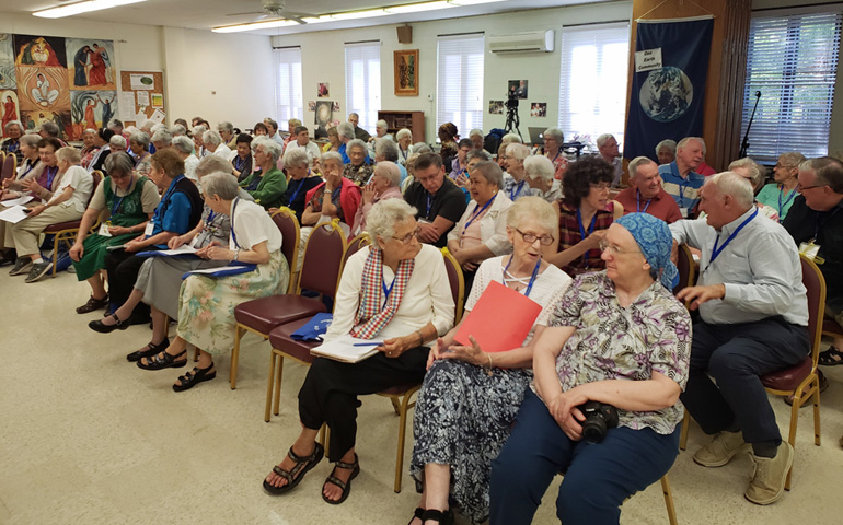 Participants of the 50th anniversary celebration of the Maryknoll Mission Institute held June 7-9 at the Maryknoll Sisters Center in Ossining, New York (GSR photo / Chris Herlinger)