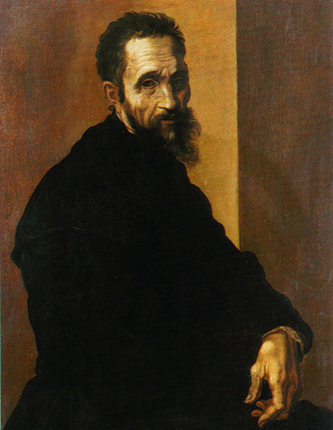 Michelangelo portrait circa 1535 by Jacopino del Conte. (Photo courtesy of Jacopino del Conte [Public domain], via Wikimedia Commons)