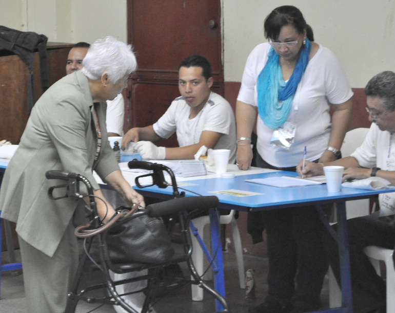 A polling station on October 25 when Guatemalans elected Jimmy Morales in a landslide election. (NCR photo/J. Malcolm Garcia)