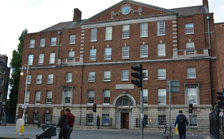 The National Maternity Hospital in Dublin, Ireland. The Holles Street facility is land-locked and unable to expand to keep up with the more than 9,000 annual births there. (GSR photo / Sarah Mac Donald)