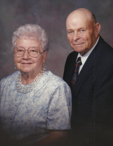 Lila and Norman Cleveland, upon their 40th wedding anniversary in 1999