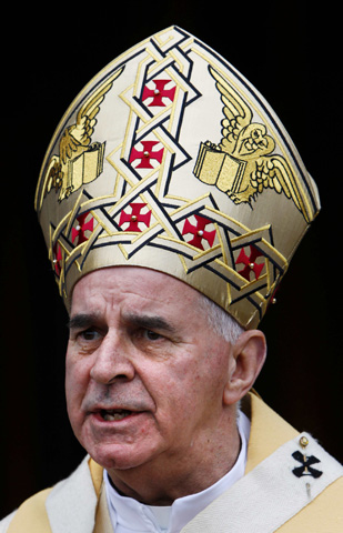 Cardinal Keith O'Brien of St. Andrews and Edinburgh, Scotland, in 2010 (CNS/Reuters/David Moir)