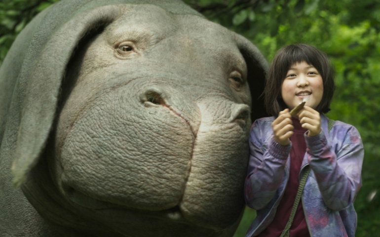 An Seo Hyun as Mija in "Okja" (Courtesy of Netflix)