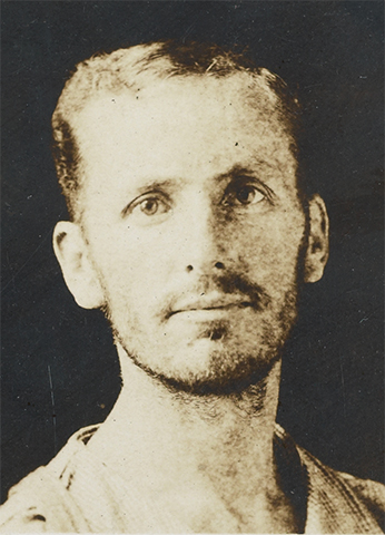 A photo of Ben Salmon from his case file at St. Elizabeths Hospital for the Insane in Washington, D.C. (National Archives and Records Administration)