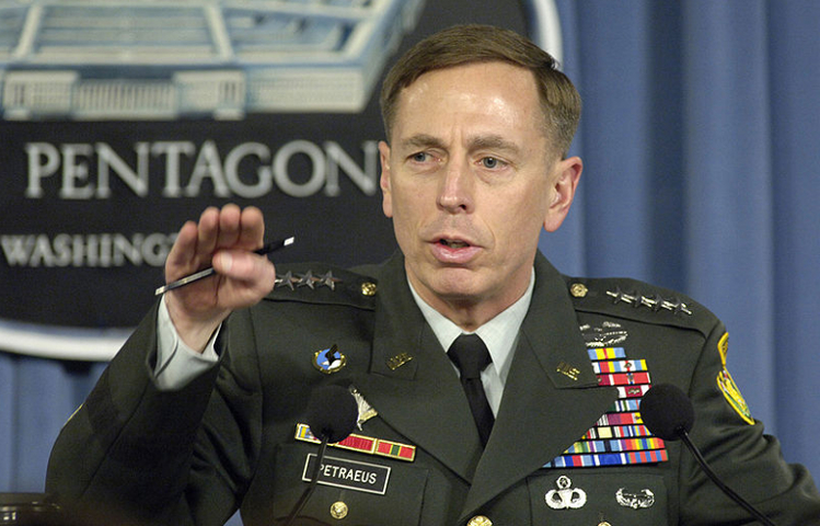 Retired Army Gen. David Petraeus is seen in 2007 (Robert D. Ward, Defense Department photo)