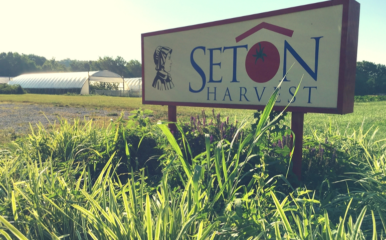 The entrance of Seton Harvest farm in Evansville, Indiana. (GSR Photo / Dawn Araujo-Hawkins)