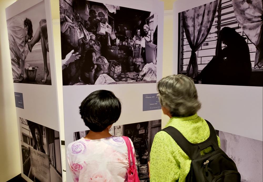 An event July 29 focusing on the work of sisters against human trafficking took place in concert with a weeklong photo exhibition at the United Nations. The exhibit, "Nuns Healing Hearts," features photographs by humanitarian photographer Lisa Kristine and was previously exhibited at the Vatican. (GSR photo/Chris Herlinger)