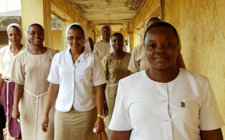 Franciscan sisters visit a prison in Nigeria. (Provided photo)