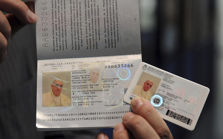 Pope Francis' new national identification card (CNS/Reuters/Argentine Interior Ministry) 