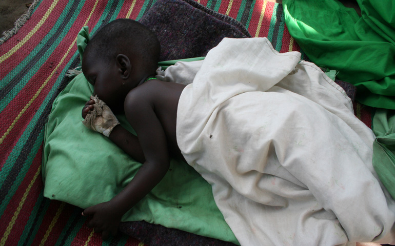A child at the Gumbo camp outside of Juba, South Sudan (Chris Herlinger)
