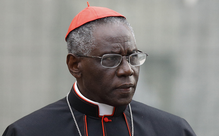 Cardinal Robert Sarah, prefect of the Congregation for Divine Worship and the Sacraments, is pictured at the Vatican in this Oct. 9, 2012, file photo. (CNS/Paul Haring)