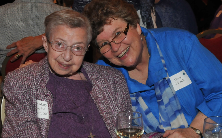 Sr. Mary Louise Trivison, left, and Sr. Christine Schenk in 2013 (Jim Metrisin Photography)