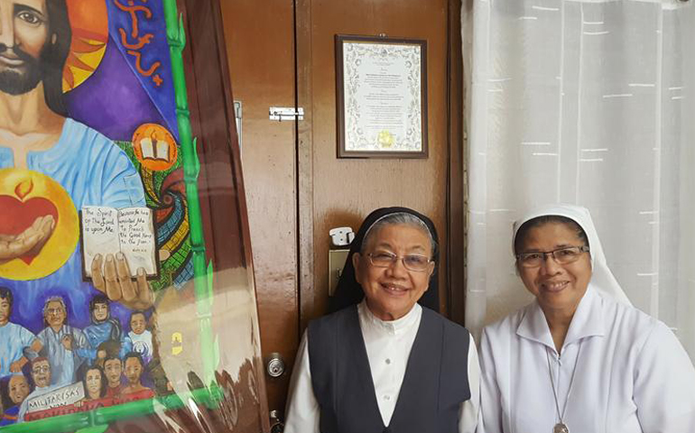 Sr. Crescencia Lucero, left, and Sr. Michaela Gotangco (GSR/Gail DeGeorge)