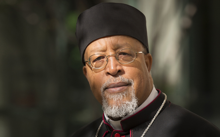Ethiopian Catholic Archbishop Berhaneyesus Souraphiel of Addis Ababa (CNS/Nancy Phelan Wiechec) 