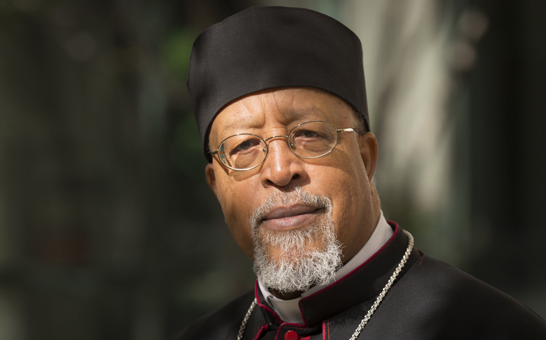 Ethiopian Catholic Archbishop Berhaneyesus Souraphiel of Addis Ababa (CNS/Nancy Phelan Wiechec)
