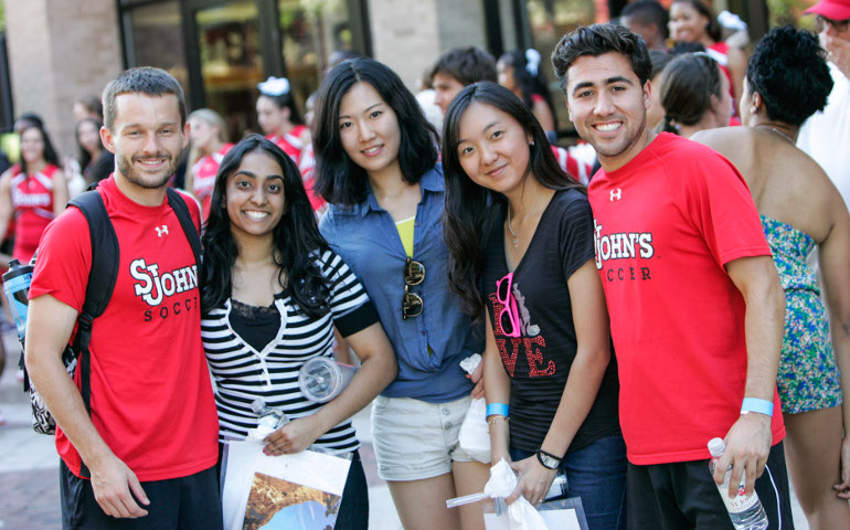 St. John’s University students attend St. John’s Fest. (St. John’s University)