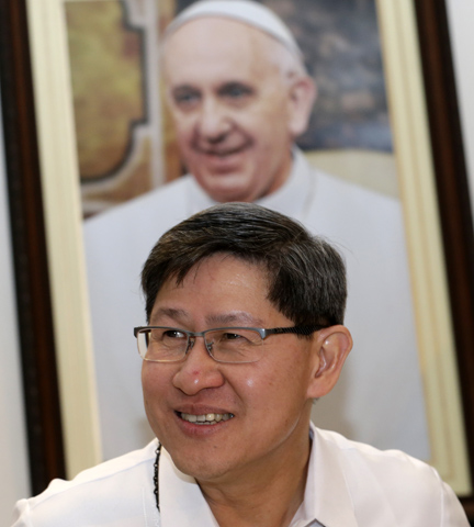 Philippine Cardinal Luis Antonio Tagle at a press conference in Manila, Philippines, in July (CNS/EPA/Francis R. Malasig)