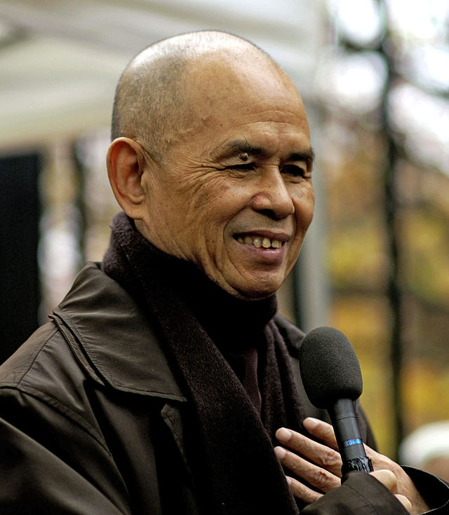 Thich Nhat Hanh in Paris, 2006 (Wiki Commons)