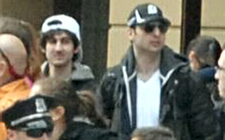 Dzhokhar and Tamerlan Tsarnaev in a handout photo released through the FBI website (CNS/Reuters/FBI)