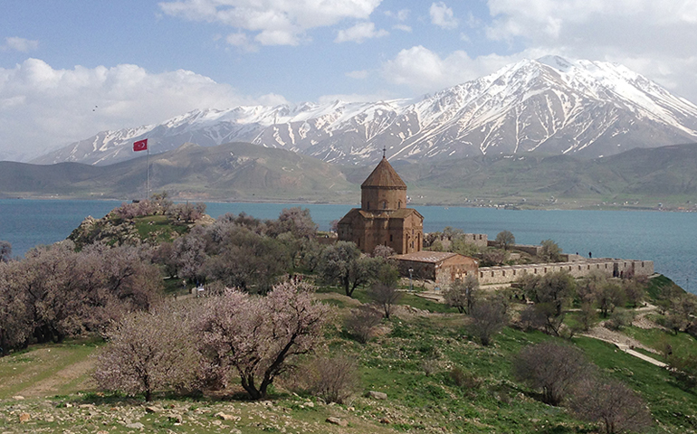 The Armenian Church of the Holy Cross on Akdamar Island, Lake Van in Turkey (RNS/Tania Karas)