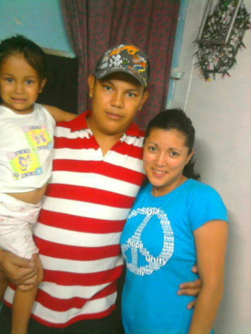 The author’s nephew, Johnny Javier, pictured with his family. Javier was killed Feb. 14, 2012, in a fire at a prison in Comayagua, Honduras. (Photo provided by Mary McCann Sanchez)