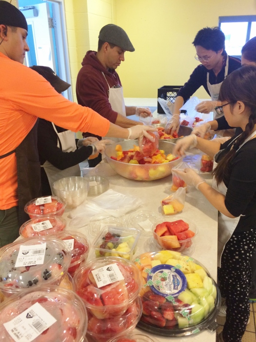 Members of the City of the Crosses Young Adult Ministry work Jan. 16 at El Caldito Soup Kitchen in Las Cruces, N.M. for their "Feeding the Hungry Saturday." (Meghan Sanchez, courtesy Holy Cross Parish, Las Cruces, N.M.