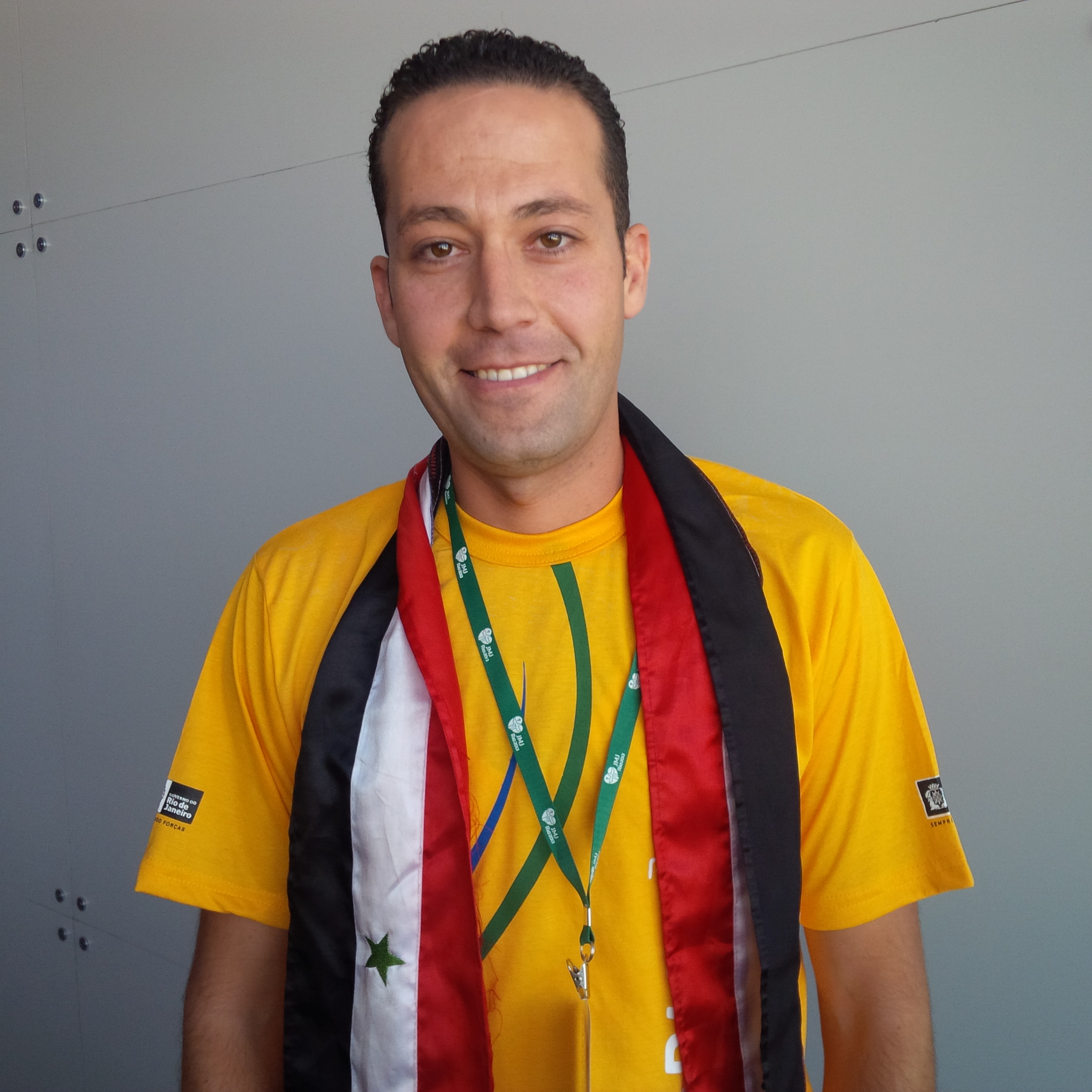 Bashar Khoury, 29, a Syrian volunteer at the Rio World Youth Day