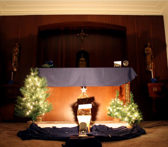 Sr. Colleen Gibson's chapel during Advent. Read item #5 below. 