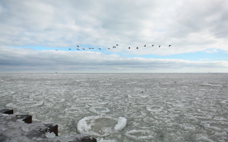 Lake Michigan in winter (Dreamstime/CarlosStudios/Deanna L. Kelly)