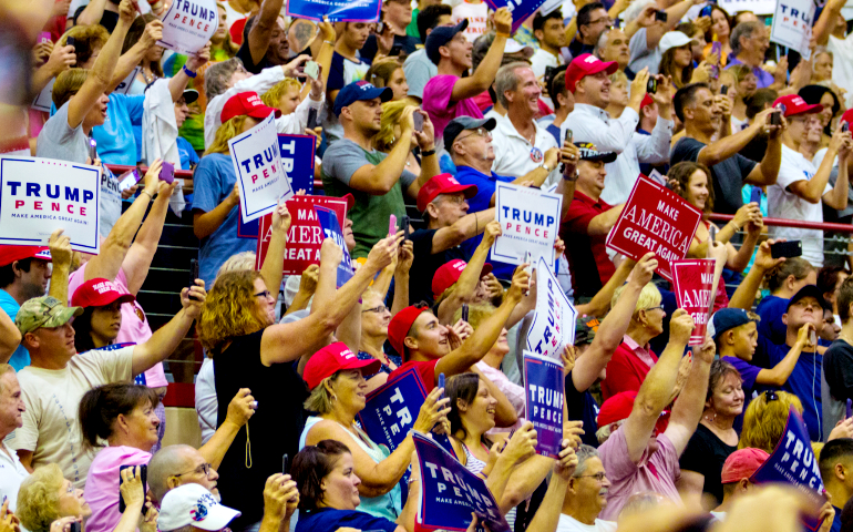 A campaign rally for Donald Trump in Mechanicsburg, Pa., on Aug. 1, 2016 (Dreamstime/Georgesheldon)