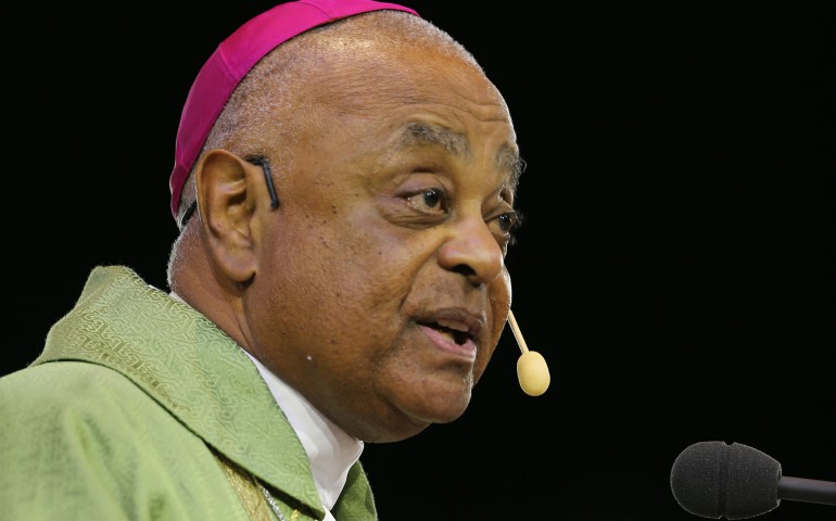 Atlanta Archbishop Wilton D. Gregory delivers the homily during Mass at the "Convocation of Catholic Leaders: The Joy of the Gospel in America" July 2 in Orlando, Fla. (CNS photo/Bob Roller)