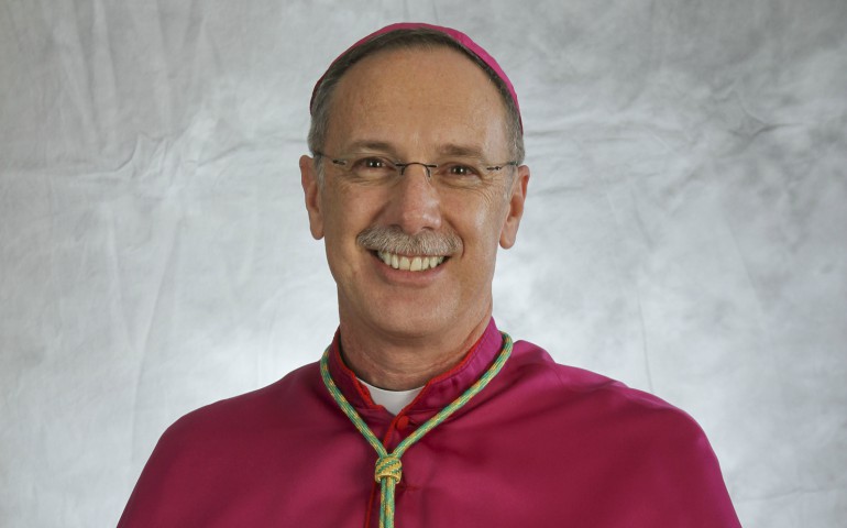 Atlanta Auxiliary Bishop Luis R. Zarama is seen in this 2013 file photo. Pope Francis named the Atlanta auxiliary bishop to head the Diocese of Raleigh, N.C. (CNS photo/Michael Alexander, Georgia Bulletin)