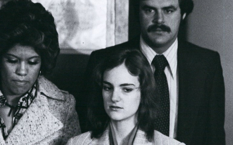 Patty Hearst at the Redwood City Jail is taken to court on Feb. 2, 1976. (Newscom/USA/ZUMAPRESS)