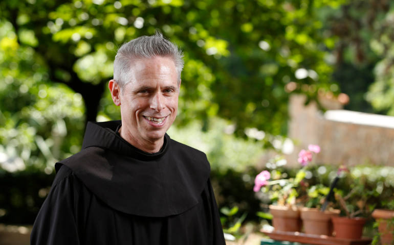 U.S. Franciscan Fr. Michael Perry, minister general of the Order of Friars Minor, is pictured at the Franciscan headquarters in Rome June 12. (CNS photo/Paul Haring)