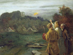 "The Road to Emmaus" (circa 1897) by Fritz von Uhde (Newscom/akg-images)