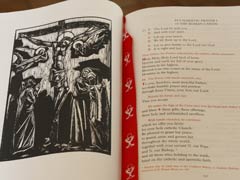 The new English translation of the Roman Missal is seen in Rome April 29. (CNS/Paul Haring)