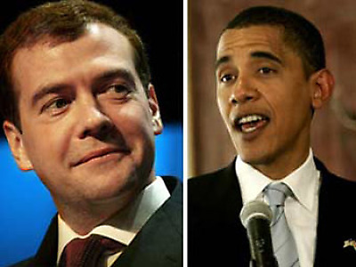 Dmitry Medvedev and Barack Obama