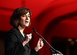Victoria Reggie Kennedy addresses the Catholic Charities USA centennial gathering in Washington in 2010. (CNS photo/Nancy Wiechec)