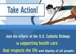 Image from the bishops' Web page www.usccb.org/healthcare