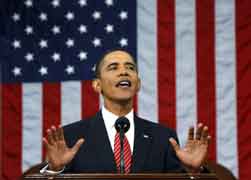 U.S. President Barack Obama speaks about health care reform before a joint session of Congress Sept. 9. (CNS/Reuters)