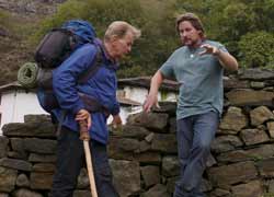 Emilio Estevez directs his father, Martin Sheen, along the Camino de Santiago de Compostela in Spain while filming "The Way." The film will premier at the Toronto International Film Festival Sept. 10. (CNS photo/David Alexanian, courtesy The Way)
