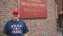 Al Forte outside the Old North Church in Boston