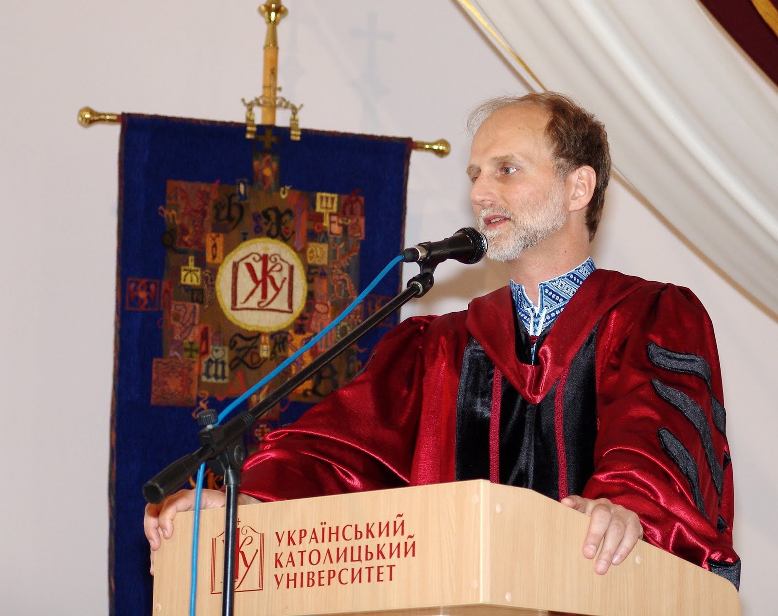 Bishop Borys Gudziak, rector of the Ukrainian Catholic University