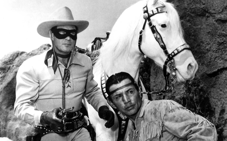 Clayton Moore and Jay Silverheels in the 1950s television series "The Lone Ranger" (Newscom/Reuters/STR)