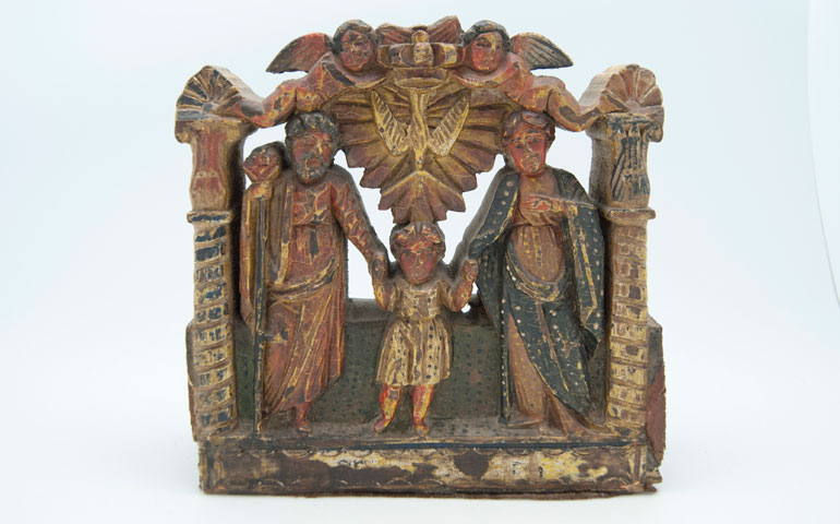 Unknown artist, Santos Devotional Wood Carving, date unknown (Collection of the Western Pennsylvania Conservancy)