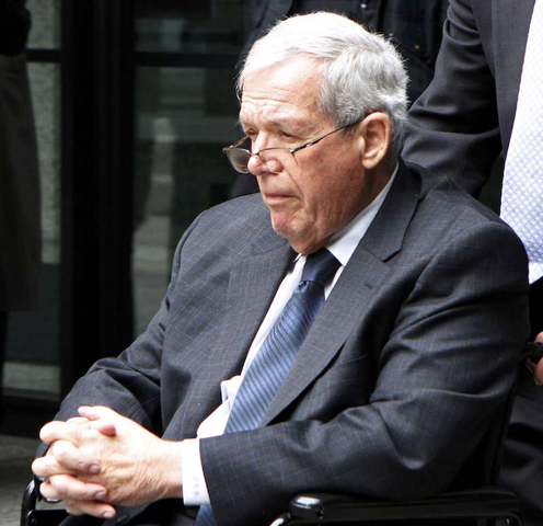 Former U.S. Speaker of the House Dennis Hastert leaves the Dirksen Federal Courthouse after his sentencing hearing in Chicago on April 27, 2016. (Reuters/Frank Polich)