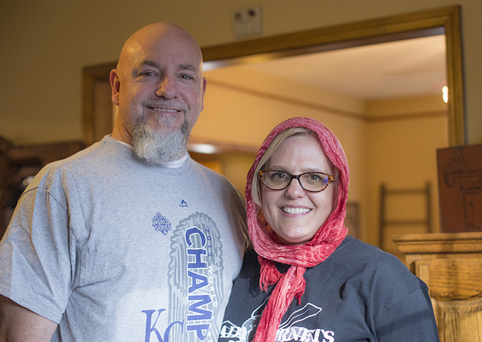 Mike and Martha DeVries pose for a photograph in their home in North Kansas City, Mo., on Feb. 22, 2016. (Religion News Service/Sally Morrow)