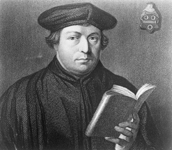 Martin Luther, founder of Germany’s Protestant [Lutheran] Church, nailed his 95 Theses to the church door in Wittenberg. (Religion News Service)
